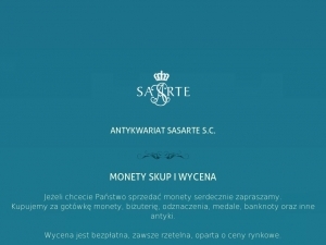 Skup monet kolekcjonerskich oferowany przez antykwariat Sasarte